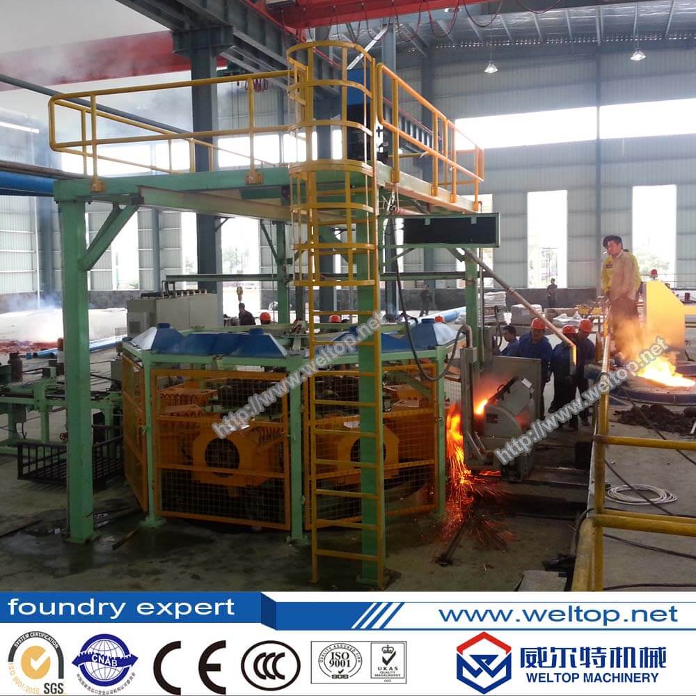 Eight-Station Cylinder Sleeve Centrifugal Casting Machine