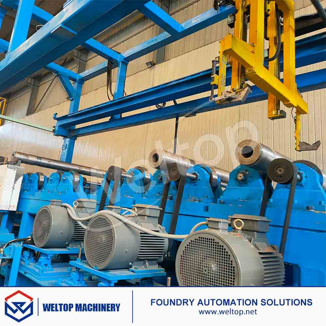 Fully Automatic 7-Station Cylinder Liner Casting Production Line