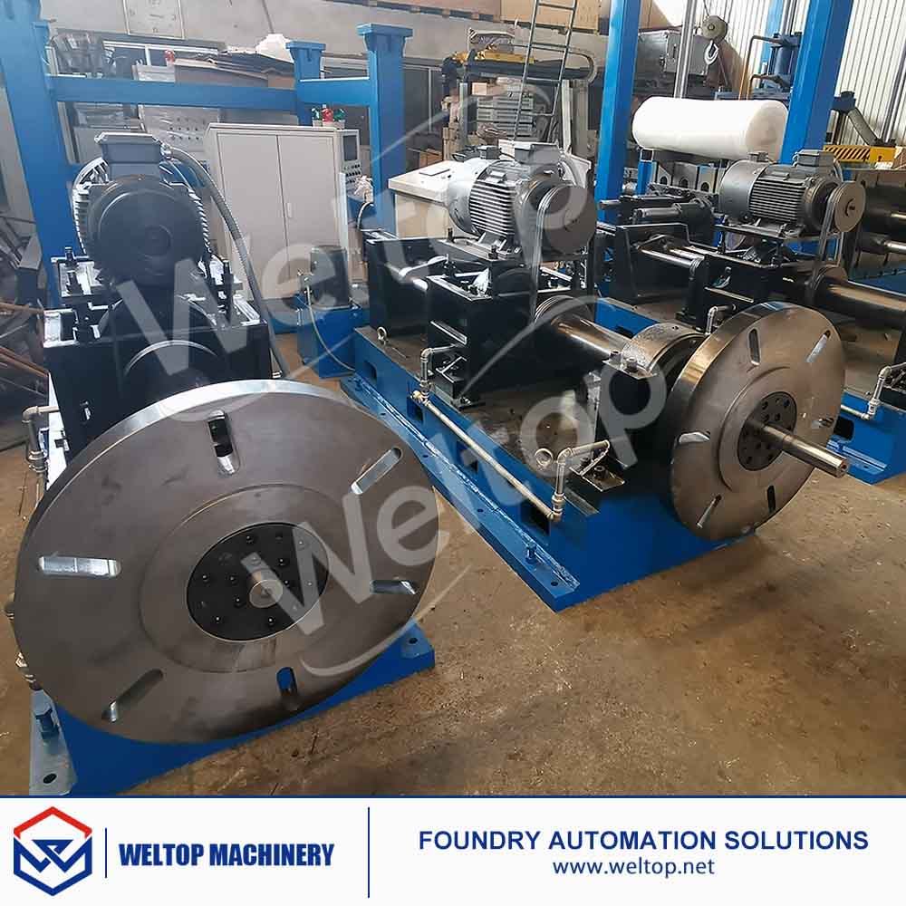 J518 Heavy Duty Horizontal Cantilever Centrifugal Casting Machine